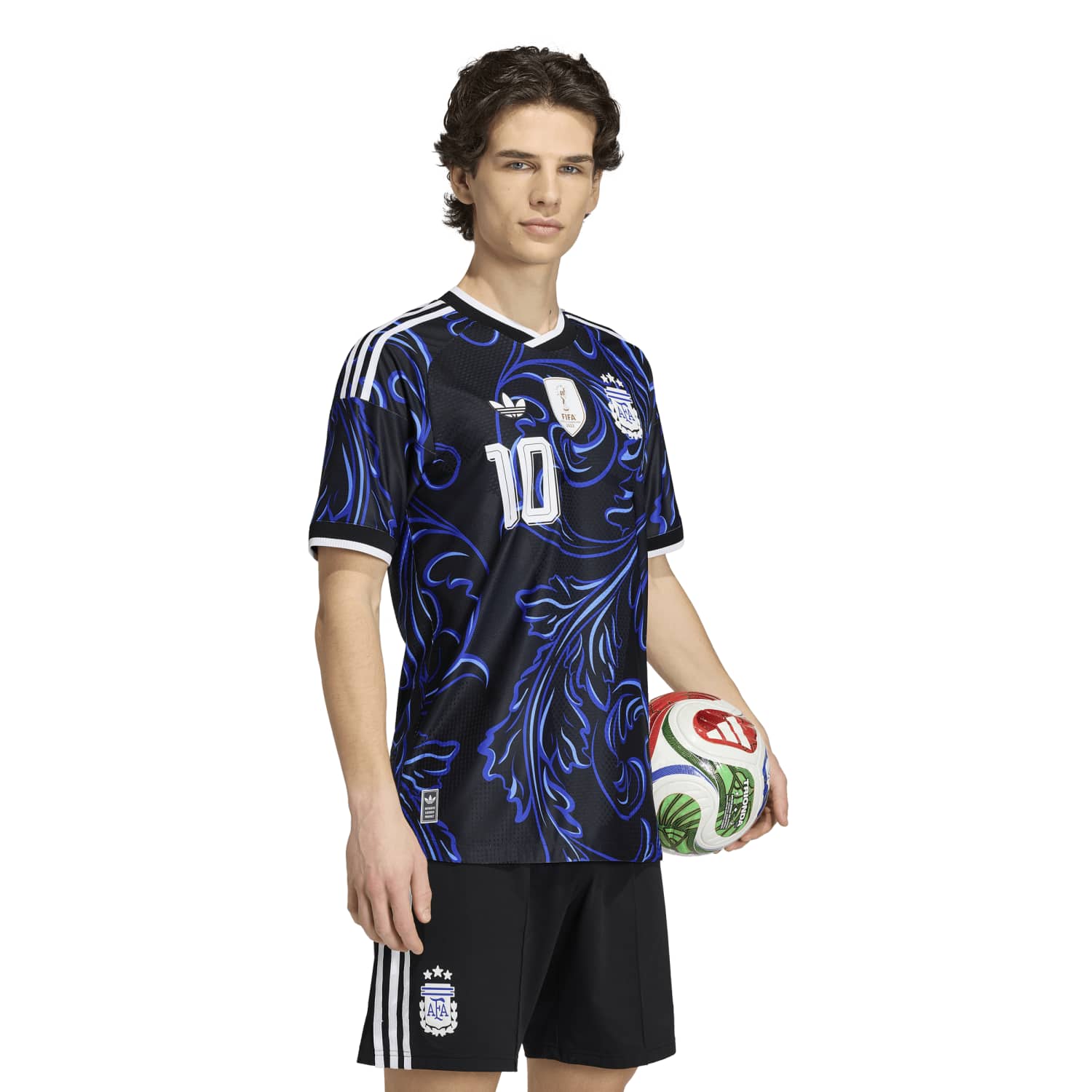 Argentina 26 Messi Home Authentic Jersey - Homem