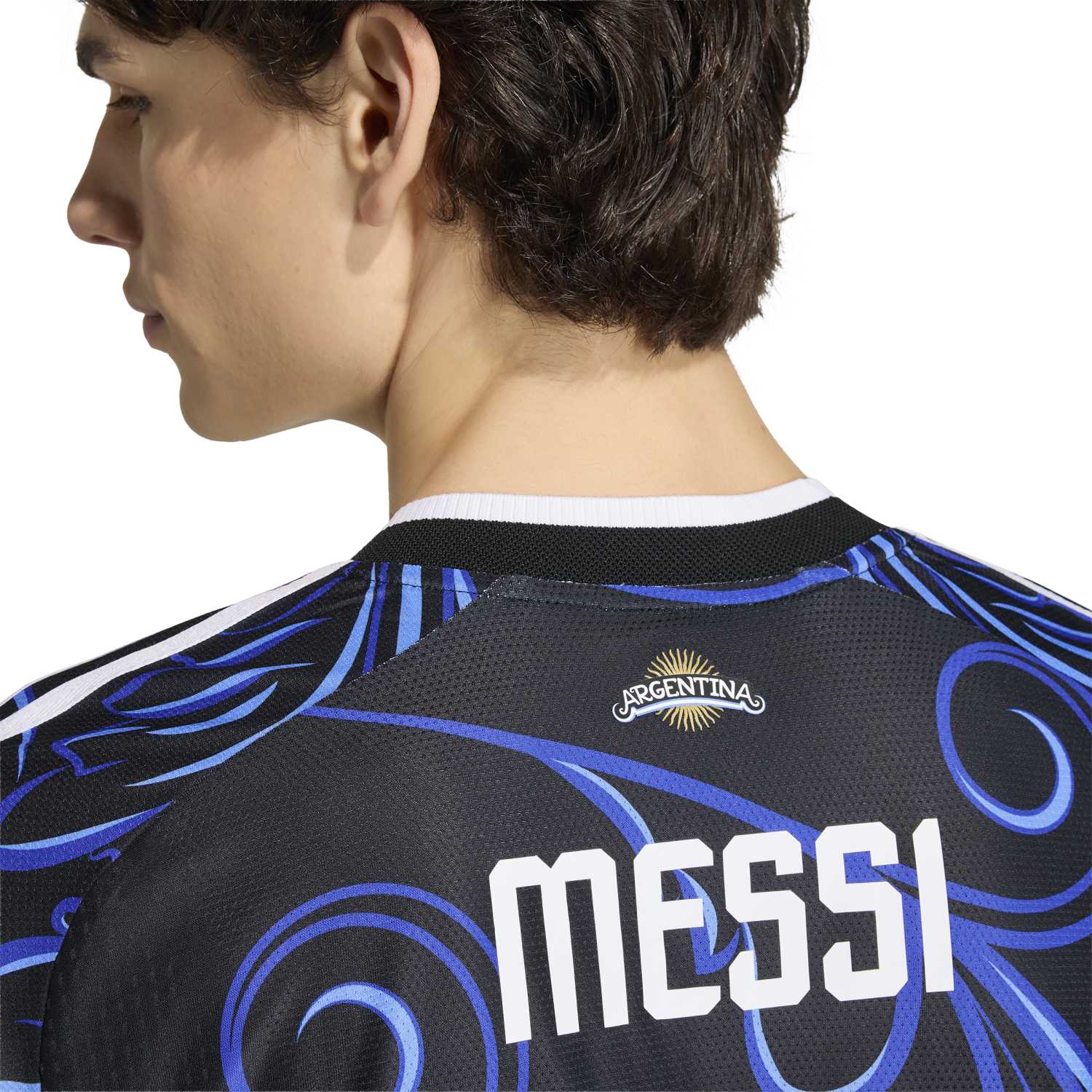 Argentina 26 Messi Home Authentic Jersey - Homem